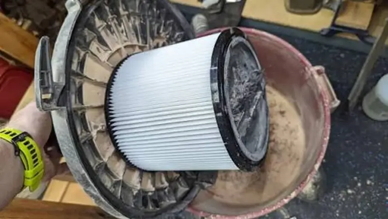 can you use a shop vac without a filter